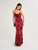 Santeria Maxi Dress Crimson Devore