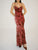 Santeria Maxi Dress Crimson Devore