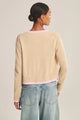 Saylor L/S Crew Cardi Top Sesame