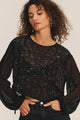Marlow Sequin Blouse Black