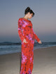 Sweet Talker Maxi Dress Watercolor Pansy