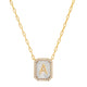 Mother Of Pearl Monogram Necklace