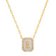 Mother Of Pearl Monogram Necklace