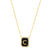 Onyx Monogram Pendent Necklace