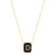 Onyx Monogram Pendent Necklace
