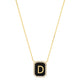 Onyx Monogram Pendent Necklace