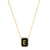Onyx Monogram Pendent Necklace