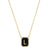 Onyx Monogram Pendent Necklace