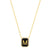 Onyx Monogram Pendent Necklace