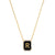 Onyx Monogram Pendent Necklace