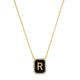 Onyx Monogram Pendent Necklace