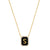 Onyx Monogram Pendent Necklace