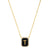 Onyx Monogram Pendent Necklace