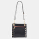 Tony Medium Black Brushed Gold Red Zip