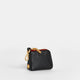 Syd Pouch Black Brushed Gold Red ZIp