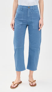Brylie Sanded Twill Utility Pant in Sea Smoke