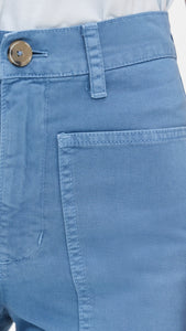 Brylie Sanded Twill Utility Pant in Sea Smoke