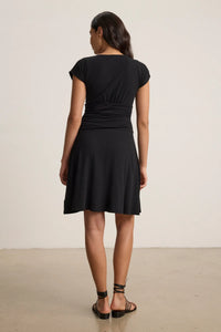 Ella Dress Black V-Neck