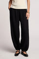 Camber Woven Linen Balloon Pant Black