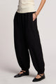 Camber Woven Linen Balloon Pant Black