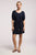 Kayella  Linen Short Sleeve Button Tunic Dress
