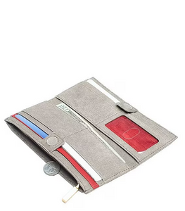 110 North Wallet Pewter Gold