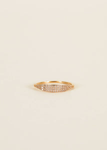 Ring - Tapered Pavé - Champagne: 8