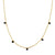 Five Graces  Necklace in Black Gold