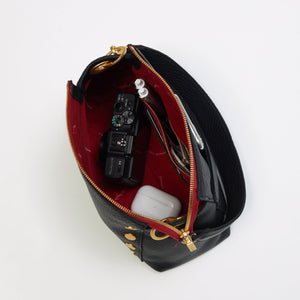 Bryant Medium Black Gold Red Zip
