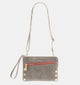 Nash Small 2 Pewter Brushed Gold Red Zip