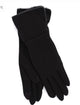 Fold Down Faux Fur Cuff Glove Black