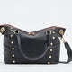 Daniel Large Black Brushed Gold Red Zip