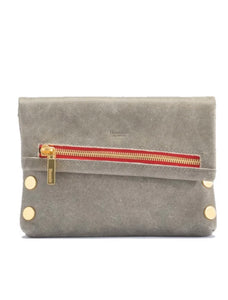 VIP Small Pewter Brushed Gold Red Zip