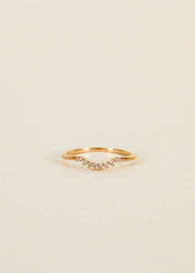 Ring - Arched Crown - Champagne: 8