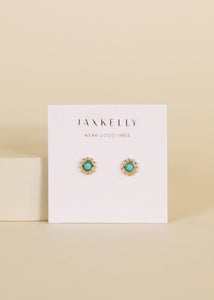 Sun Studs - Turquoise - Earring