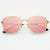 Lea Pink Mirror Sunglasses Gold in Pink Mirror