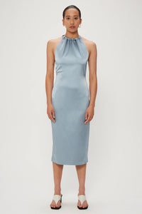 Long Nights Draw-In Neck Dress