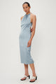 Long Nights Draw-In Neck Dress